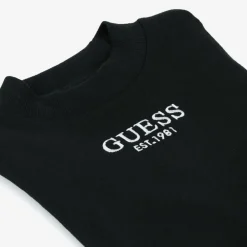 Guess Tops*Junior Girls Black Cotton Top