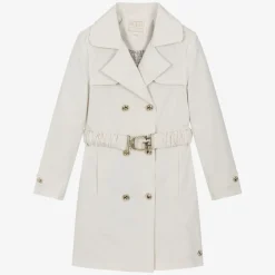 Guess Coats & Jackets*Junior Girls Ivory Trench Coat