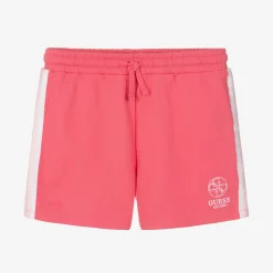 Guess Shorts*Junior Girls Pink Cotton Jersey Shorts