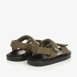 Age of Innocence Sandals|Sandals*Khaki Canvas Velcro Sandals