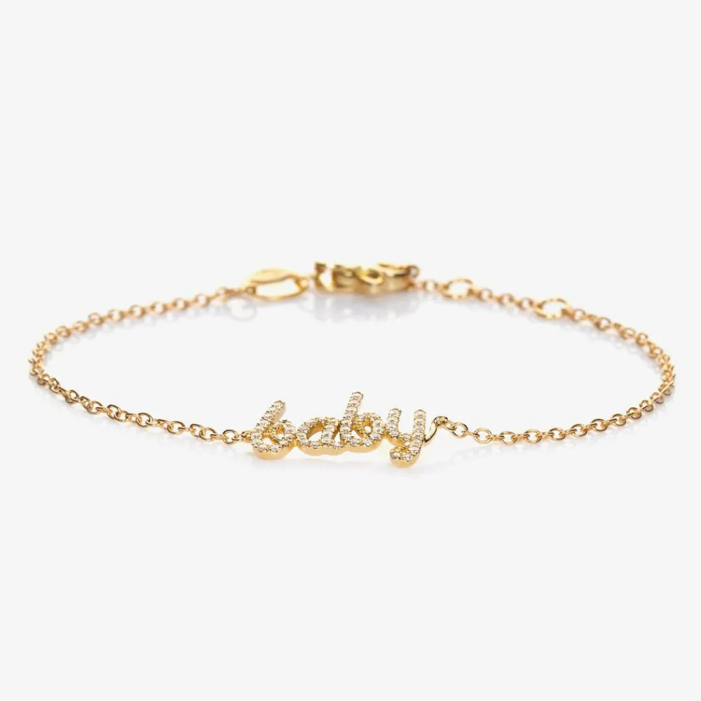 NOA Mini Jewellery|Jewellery*18kt Yellow Gold Diamond Baby Bracelet