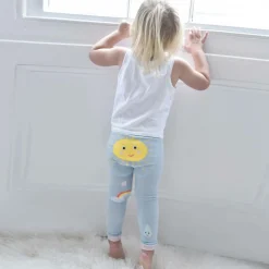 Powell Craft Leggings*Light Blue Cotton Leggings