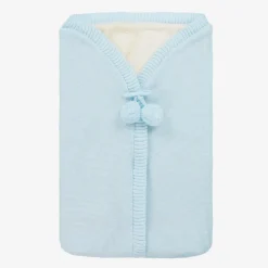 Mebi Nests*Light Blue Knitted Baby Nest (63cm)