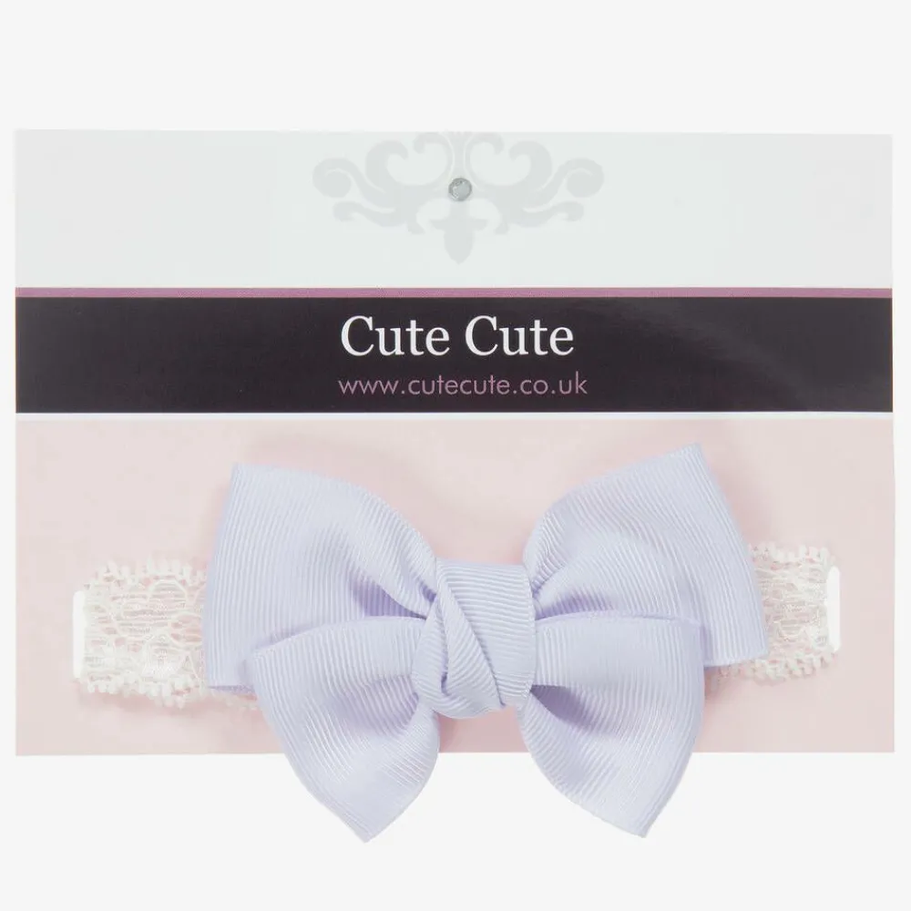 Cute Cute Hair Accessories*Lilac Purple Bow Headband