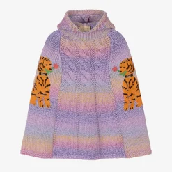 Gucci Coats & Jackets*Lilac Purple Cat Wool Poncho