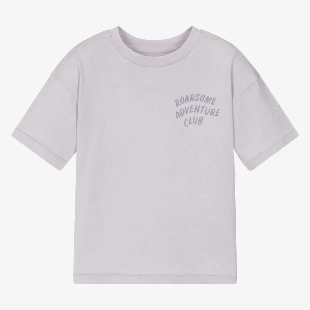 Roarsome Tops*Lilac Unicorn Organic Cotton T-Shirt