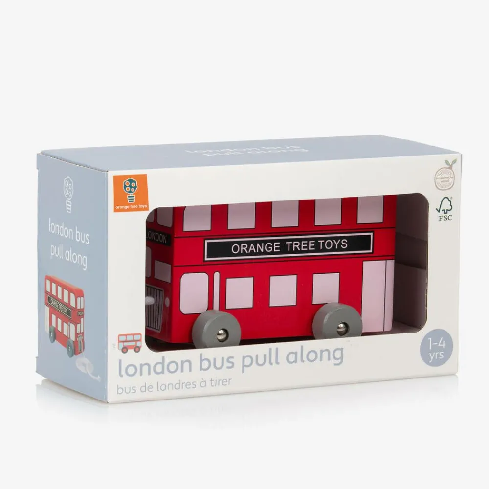 Orange Tree Toys Toys|Toys*London Bus Pull Along Toy (13cm)