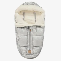 Elodie Footmuffs*Metallic Silver Padded Footmuff (90cm) SilverSheen