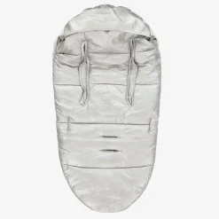 Elodie Footmuffs*Metallic Silver Padded Footmuff (90cm) SilverSheen
