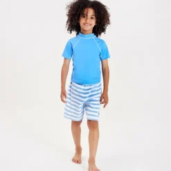 Mitty James Swimwear*Mid-Blue Swim T-Shirt (UPF 50+)