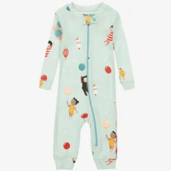 Books to Bed Nightwear*Mint Green Cotton Babysuit & Book Set