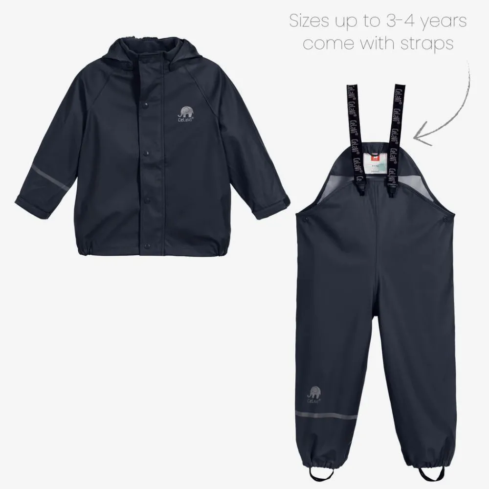 CeLaVi Coats & Jackets|Coats & Jackets*Navy Blue 2 Piece Rainsuit