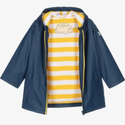 Hatley Coats & Jackets|Coats & Jackets*Navy Blue & Yellow Raincoat