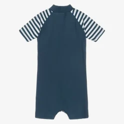 Playshoes Swimwear|Swimwear*Navy Blue Anchor Sun Suit (UPF50+)