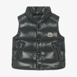 Moncler Enfant Coats & Jackets*Navy Blue Bernard Down Padded Gilet