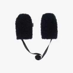 Il Gufo Gloves & Mittens|Gloves & Mittens*Navy Blue Bouclé Fleece Mittens