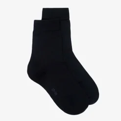 Falke Socks|Socks*Navy Blue Cotton Ankle Socks