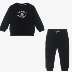 Tommy Hilfiger Tracksuits*Navy Blue Cotton Baby Tracksuit
