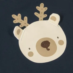 NAME IT Tops|Tops*Navy Blue Cotton Christmas Baby Top