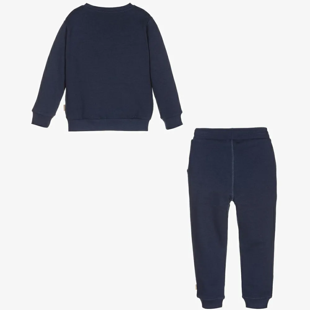 Minymo Tracksuits|Tracksuits*Navy Blue Cotton Tracksuit