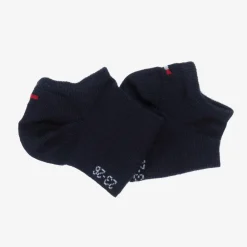 Tommy Hilfiger Socks*Navy Blue Cotton Trainer Socks (2 Pack)