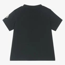 Moncler Enfant Tops*Navy Blue Cotton T-Shirt