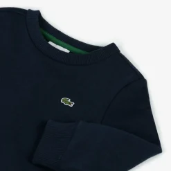 Lacoste Tops*Navy Blue Crocodile Logo Sweatshirt