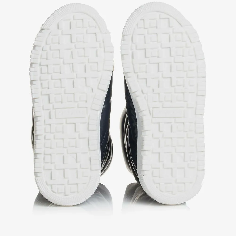Moncler Enfant Boots|Boots*Navy Blue Down Pocket Boots