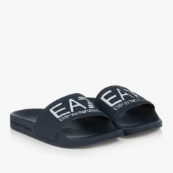 EA7 Emporio Armani Sliders|Sliders*Navy Blue EA7 Logo Sliders