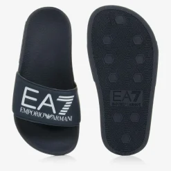 EA7 Emporio Armani Sliders|Sliders*Navy Blue EA7 Logo Sliders