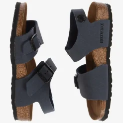 Birkenstock Sandals*Navy Blue Faux Leather Sandals