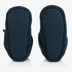 Playshoes Booties|Booties*Navy Blue Fleece Baby Booties