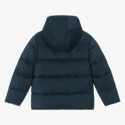 KENZO KIDS Coats & Jackets*Navy Blue Hooded Puffer Coat