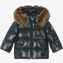 Moncler Enfant Coats & Jackets*Navy Blue K2F Down Padded Jacket