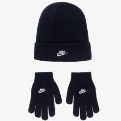 Nike Gifts|Hats*Navy Blue Knitted Hat Set
