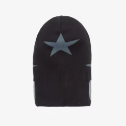 Molo Hats*Navy Blue Knitted Star Balaclava DarkNight
