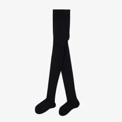 Falke Tights|Tights*Navy Blue Knitted Wool Tights