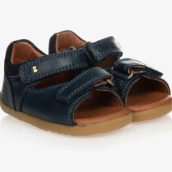 Bobux Step Up First Walkers|First Walkers*Navy Blue Leather Baby Sandals