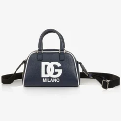 Dolce amp; Gabbana Bags*Navy Blue Leather DG Bag (20cm)
