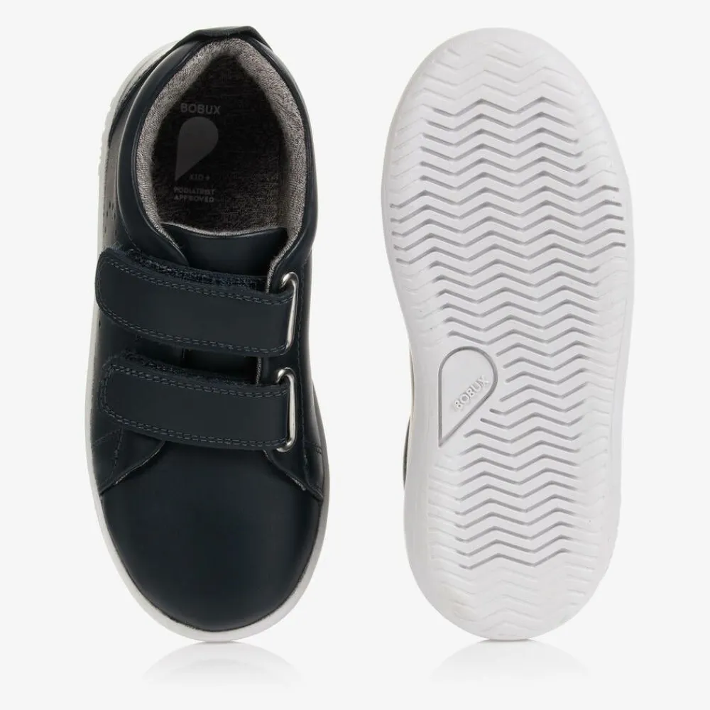 Bobux Kid + Trainers*Navy Blue Leather Trainers