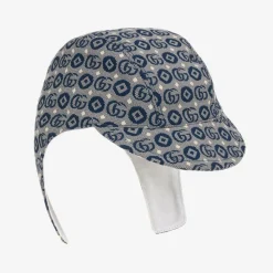 Gucci Hats*Navy Blue Logo Baby Hat