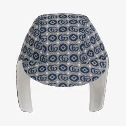 Gucci Hats*Navy Blue Logo Baby Hat
