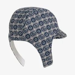 Gucci Hats*Navy Blue Logo Baby Hat