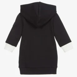 Moncler Enfant Dresses*Navy Blue Logo Hooded Dress
