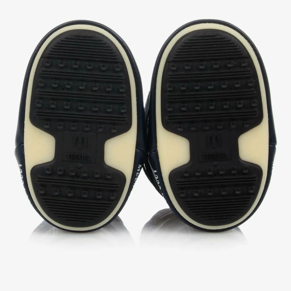 Moon Boot Snow Boots|Snow Boots*Navy Blue Mini Nylon Snow Boots