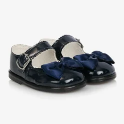 Early Days Traditional Shoes|First Walkers*Navy Blue Patent Bar Shoes