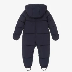 Mitty James Snowwear|Snowwear*Navy Blue Puffer Baby Snowsuit