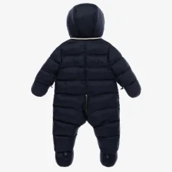 Tartine et Chocolat Snowwear*Navy Blue Reversible Baby Snowsuit