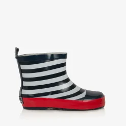 Playshoes Rain Boots|Rain Boots*Navy Blue Striped Rain Boots