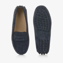 Tods Loafers & Moccasins|Loafers & Moccasins*Navy Blue Suede Leather Moccasins